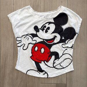 Disney Parks Glitter Mickey Mouse Women’s T-Shirt